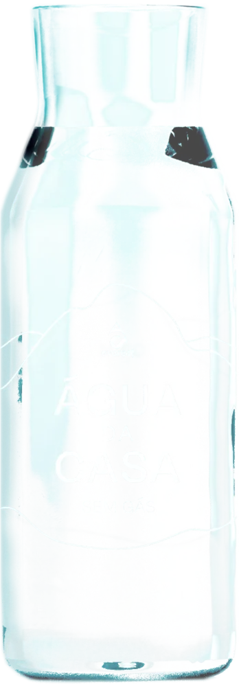 Garrafa de água da casa com gás