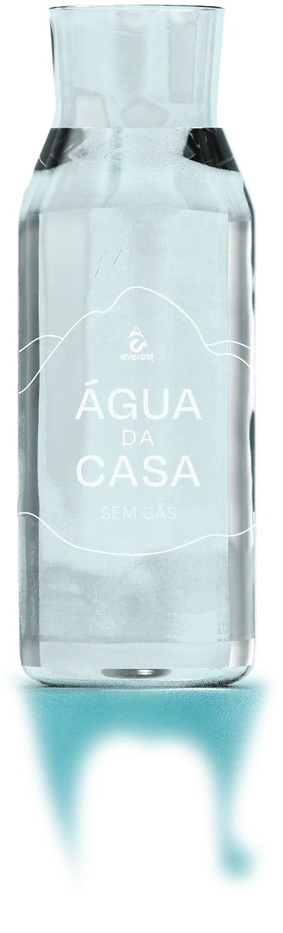Garrafa de água da casa com gás